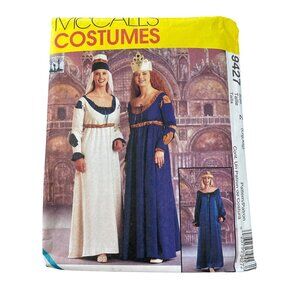 90s McCalls 9427 Renaissance Maidens Costume Sizes Large-XL Sewing Pattern UNCUT